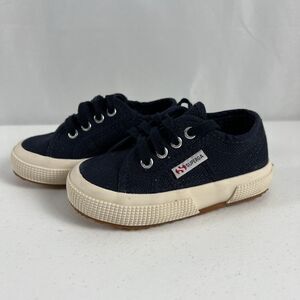 Superga Unisex Toddler 2750 JCOT Classic Sneakers Navy Blue/White Size 7